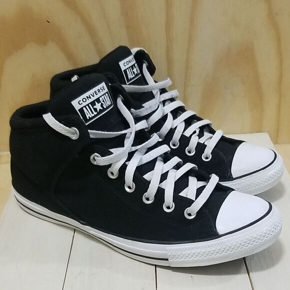 Converse All Star Black High-Top Sneakers Mens size 12 - Picture 1 of 8